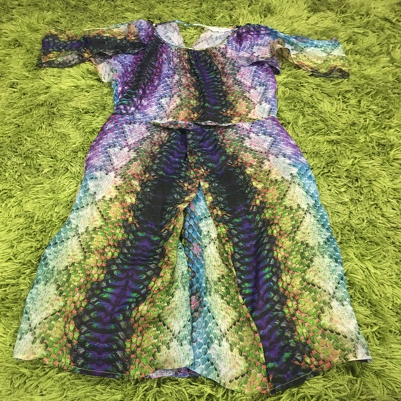 Lisa Ho Silk Sheath Dress Size 12 Alligator Print - Picture 3 of 13